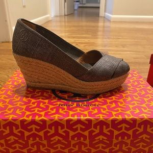 Tory burch espadrille wedges!!!